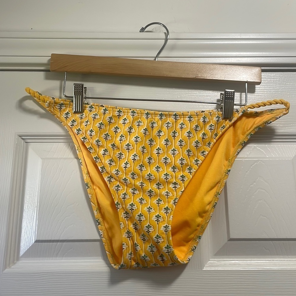 Rhode Target bikini bottom New Yellow low rise high leg cheeky Sz XL